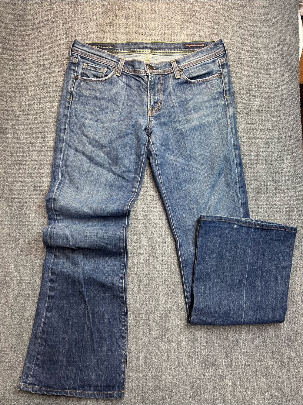 Citizens Of Humanity 2000’s Ingrid Low Rise Medium Blue Wide Leg Jeans
